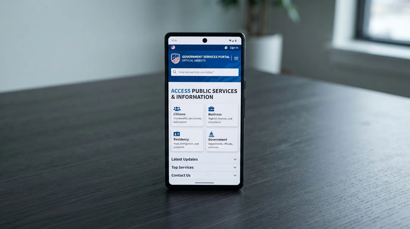 A smartphone displaying the ACMA website homepage with the BetStop and blocking-program sections visible