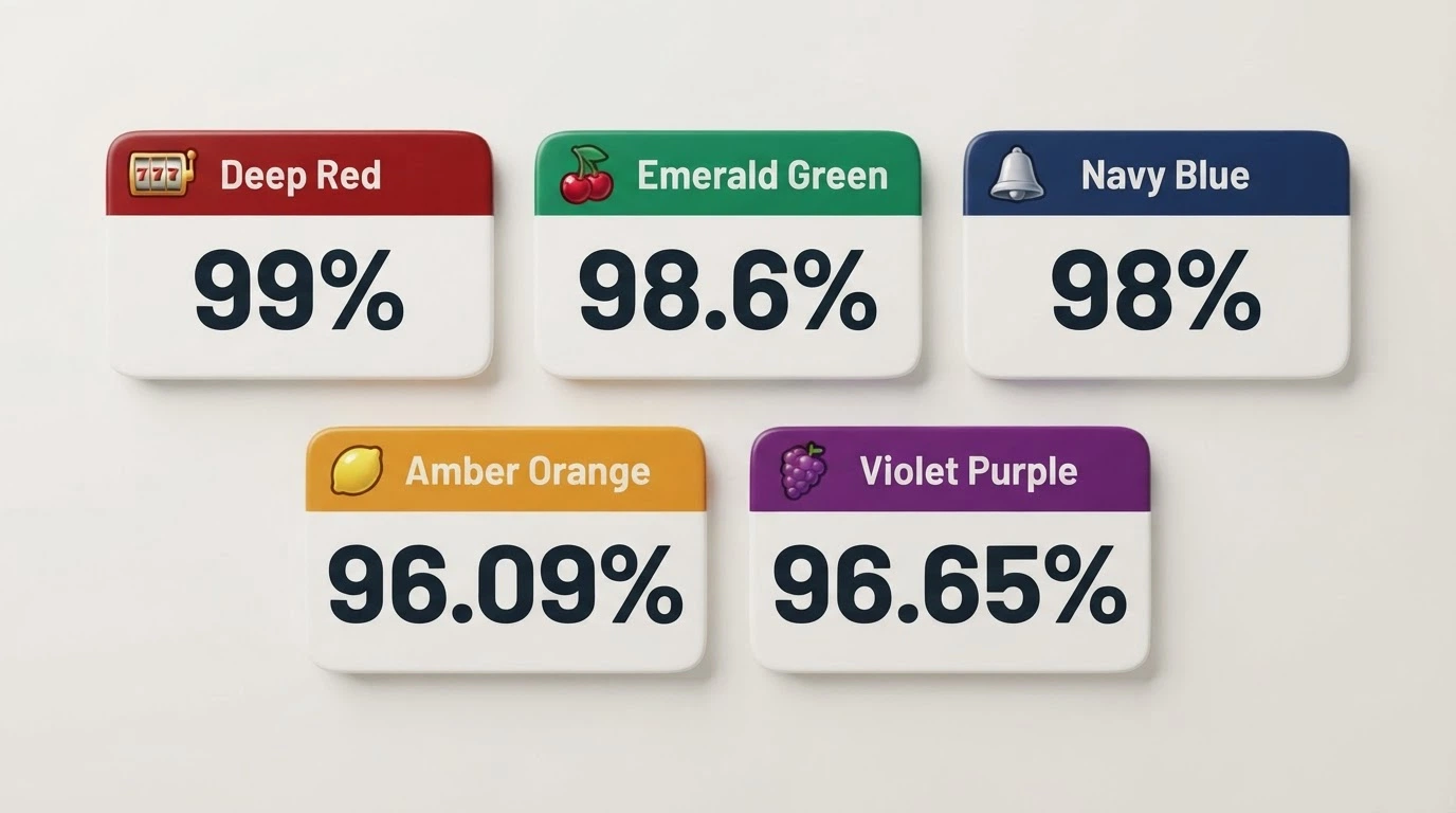 A grid of five pokie title cards — Mega Joker, Blood Suckers, 1429 Uncharted Seas, Starburst and Thunderstruck II — with their RTP percentages displayed prominently on each card